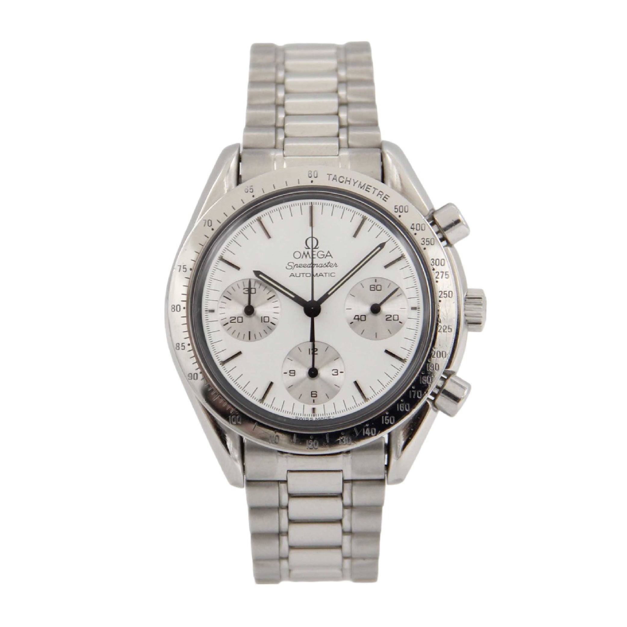 Omega Speedmaster Automatic Albino ref. 1750032 Rare Dial Year 1990 Just Service