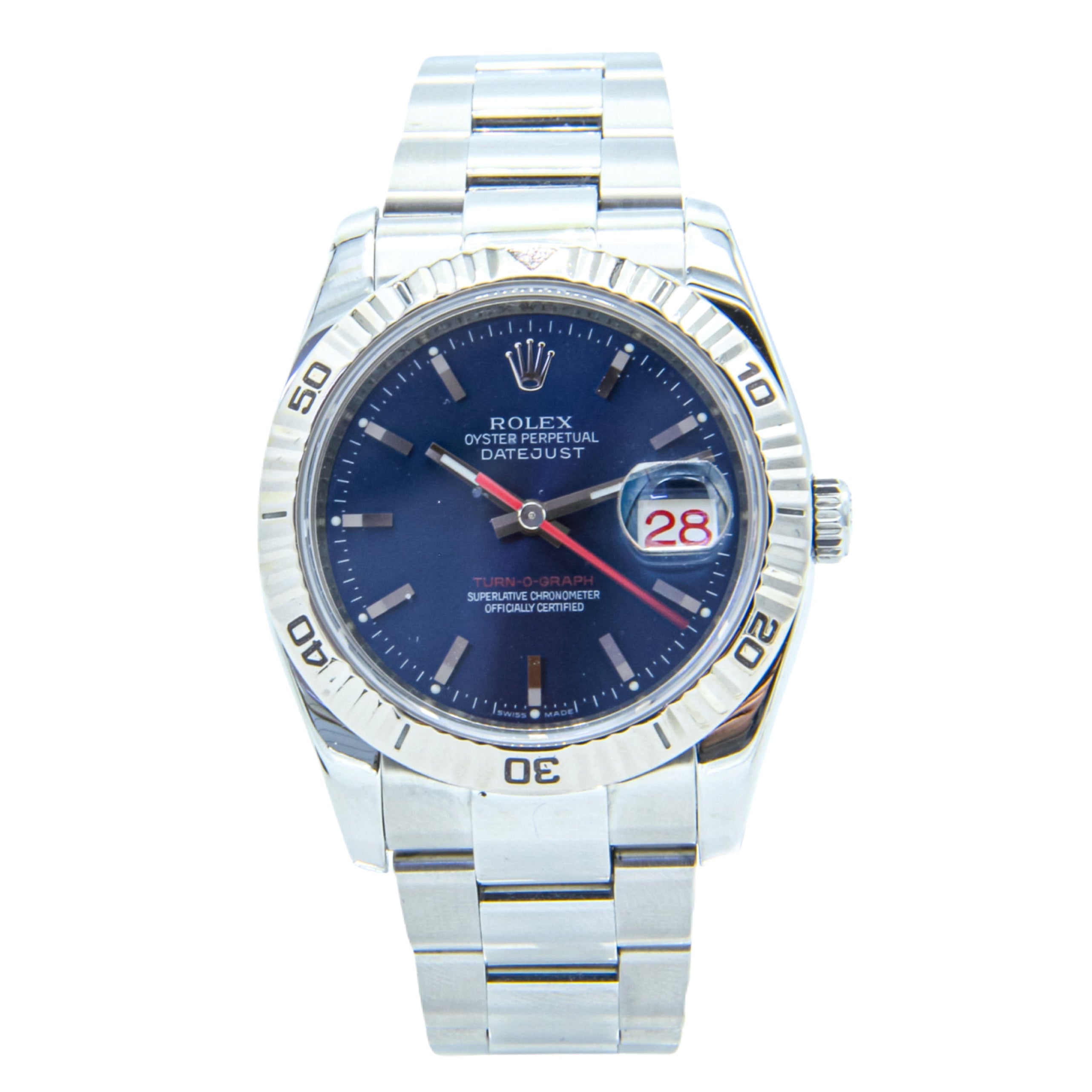 Rolex Turn-O-Graph Ref. 116264 Blue Dial - Box & Paper Full Set - Just Service Year 2007