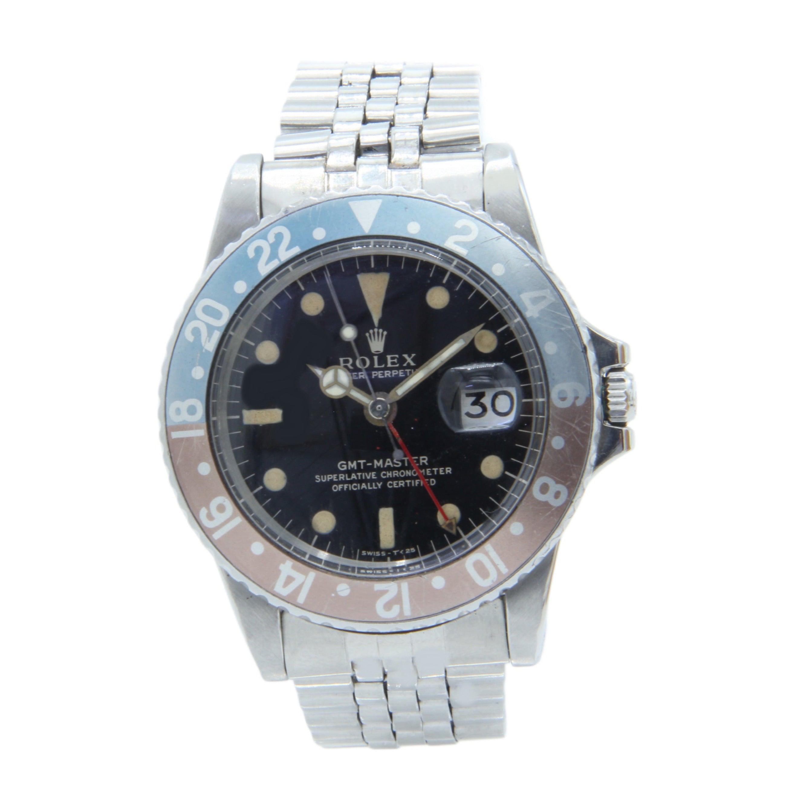 Rolex GMT-Master Ref. 1675 "Gilt Glossy Dial" - Box & Paper Full Set - "Top Conditions" Just Service + 30-Month Warranty - Year 1966