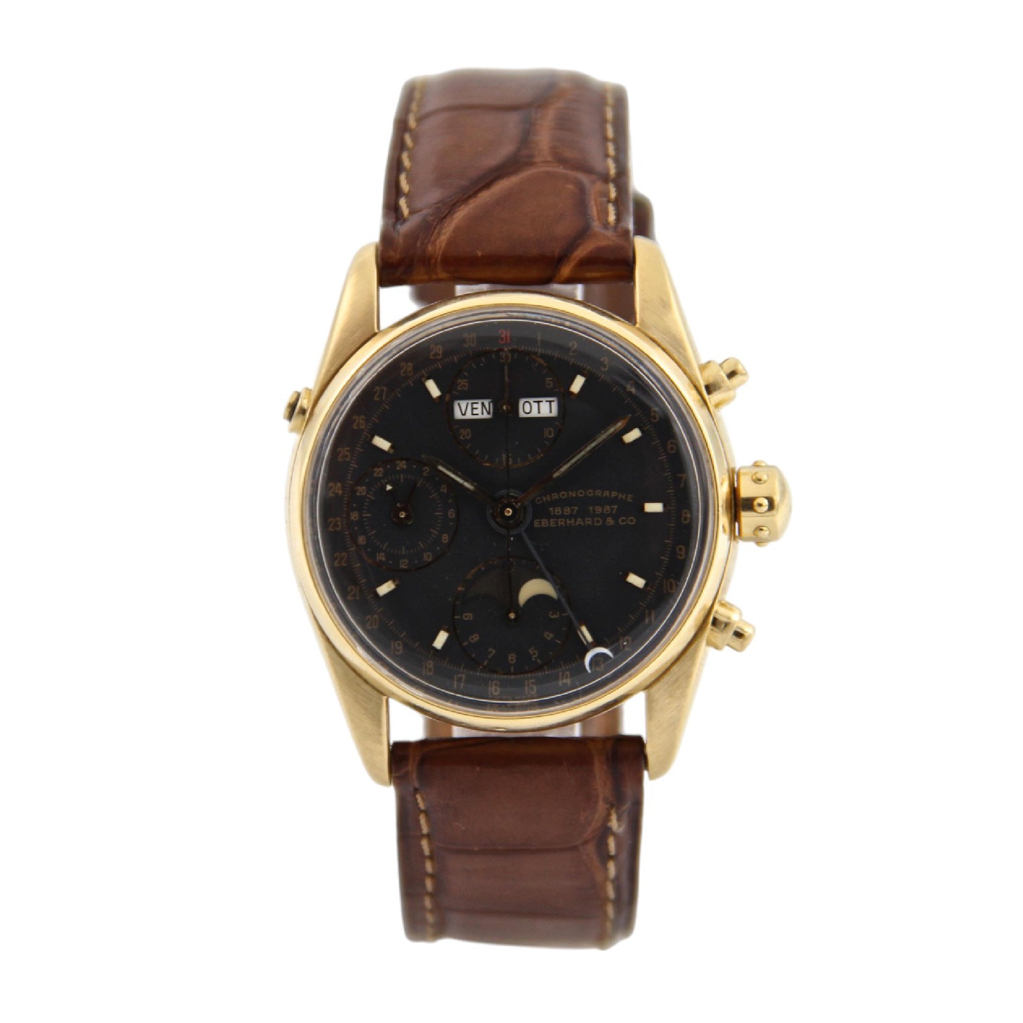 Eberhard & Co. Ref. 30030C Navy Master Chronograph Yellow Gold 18K Chronometer