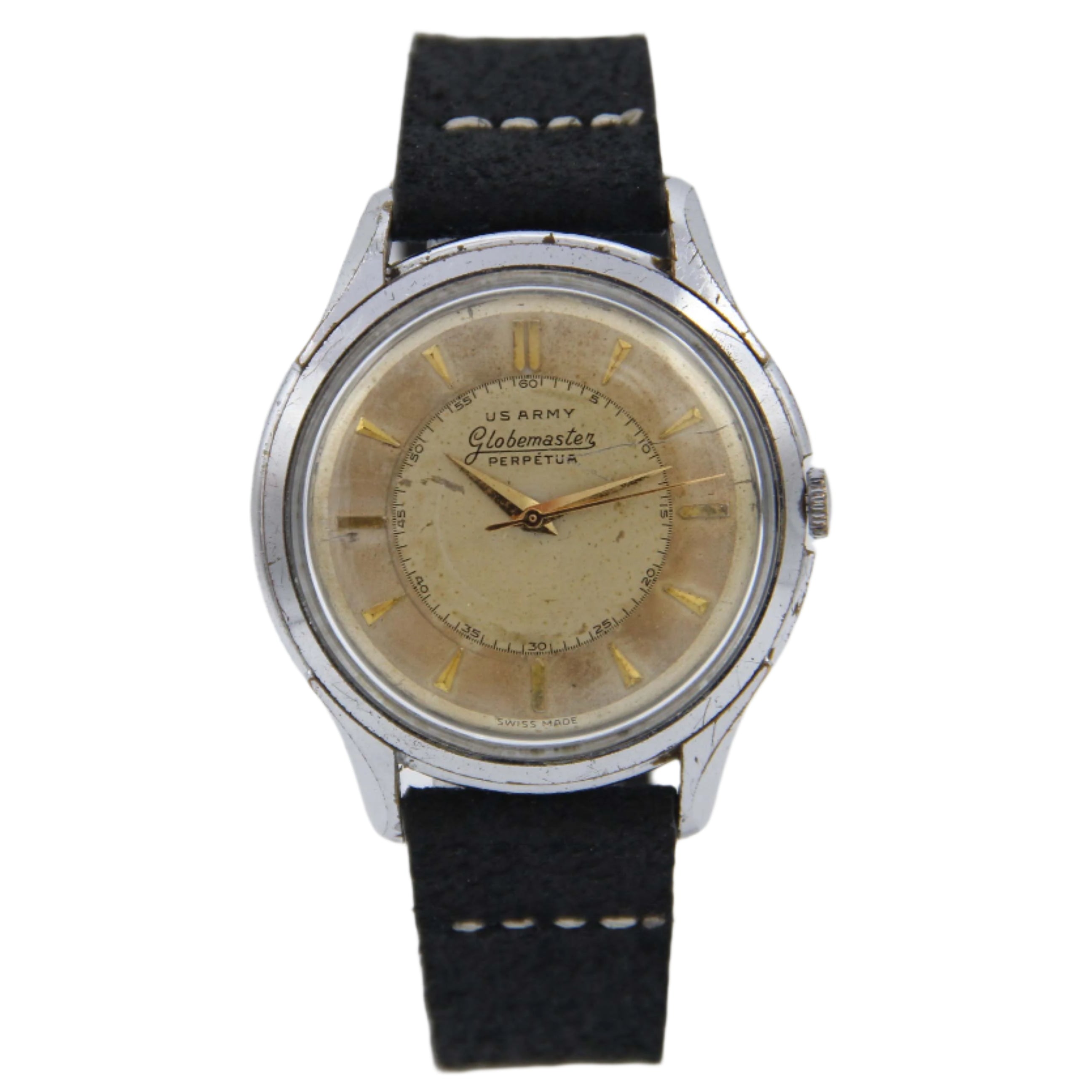 Globemaster Perpetua US. ARMY Automatic Military 39mm Steel Felsa 690