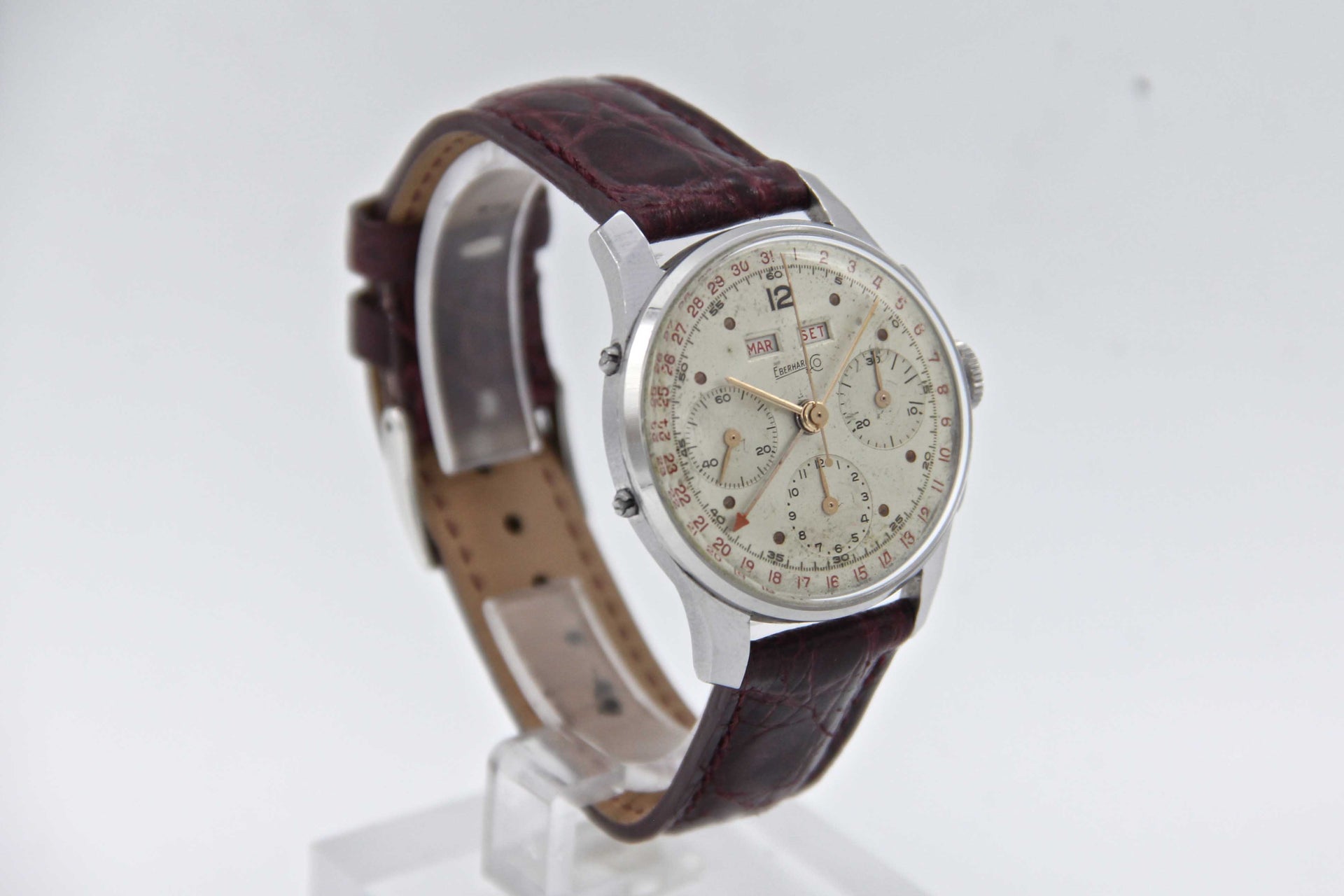 Eberhard &amp; Co. Dato-Compax Steel Valjoux 72 Vintage