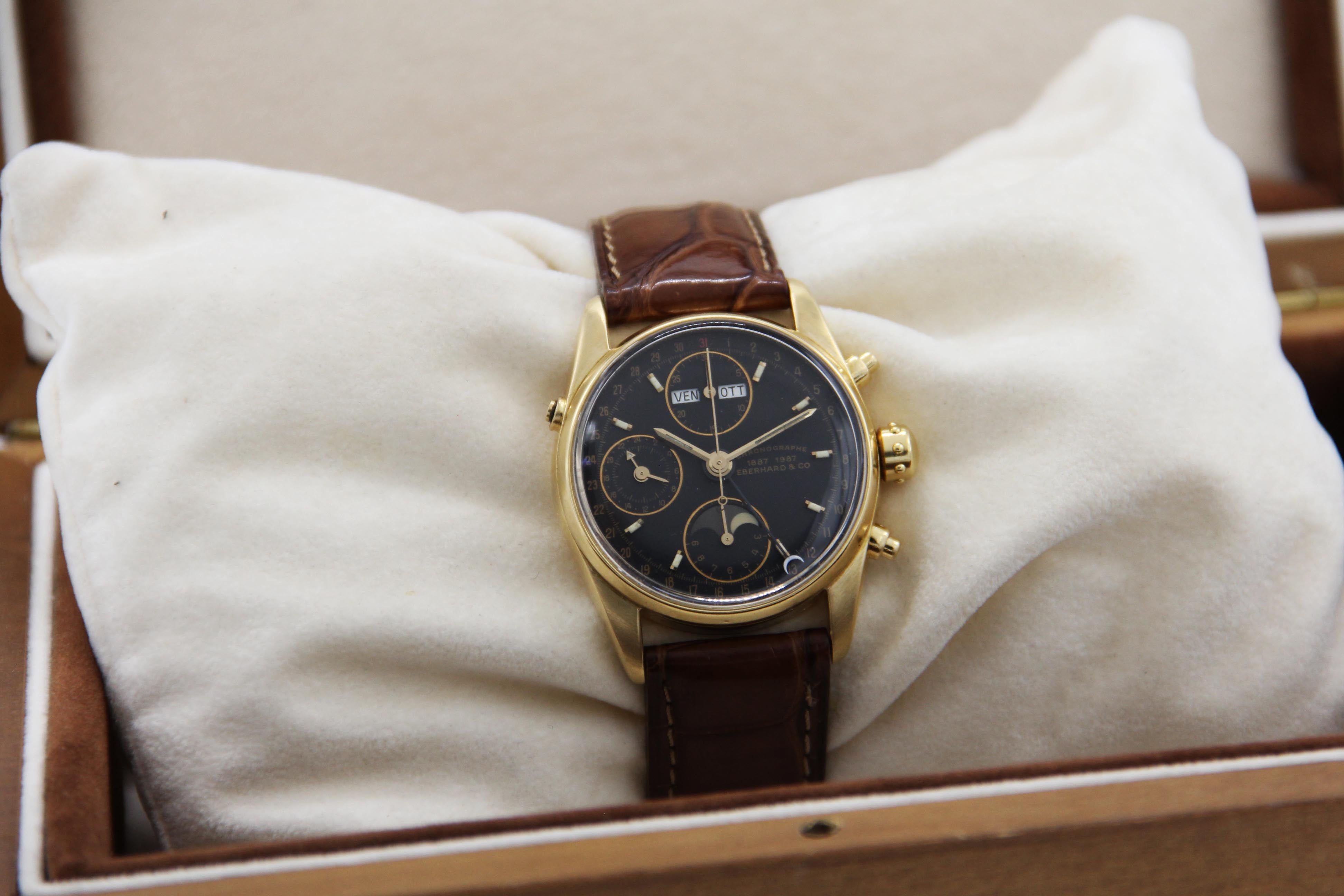 Eberhard 30030C Navy Master Chronograph Yellow Gold 18K Chr