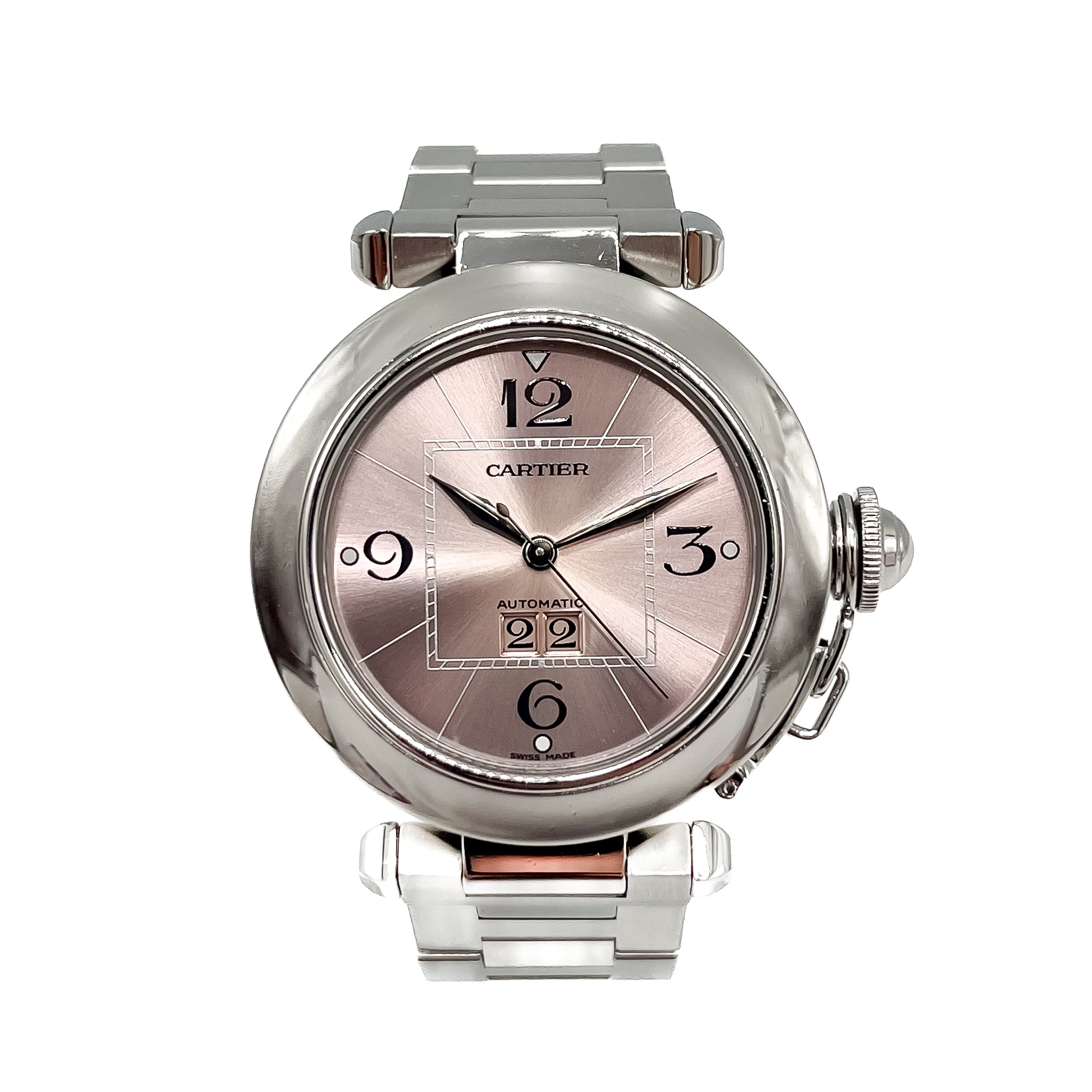 Cartier Pasha C Big Date Pink Dial Ref. 2475
