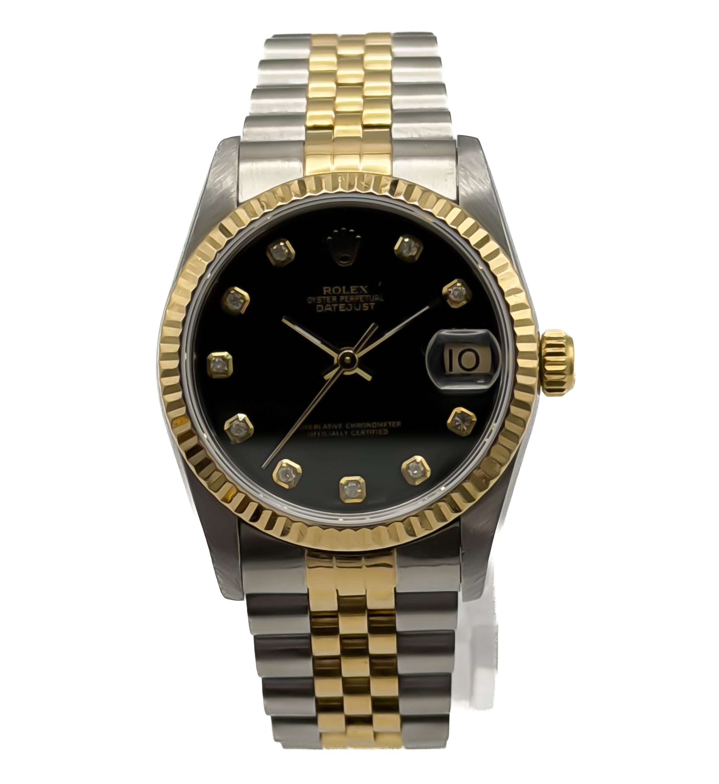 Rolex Datejust Black Diamonds Dial  Ref 68273