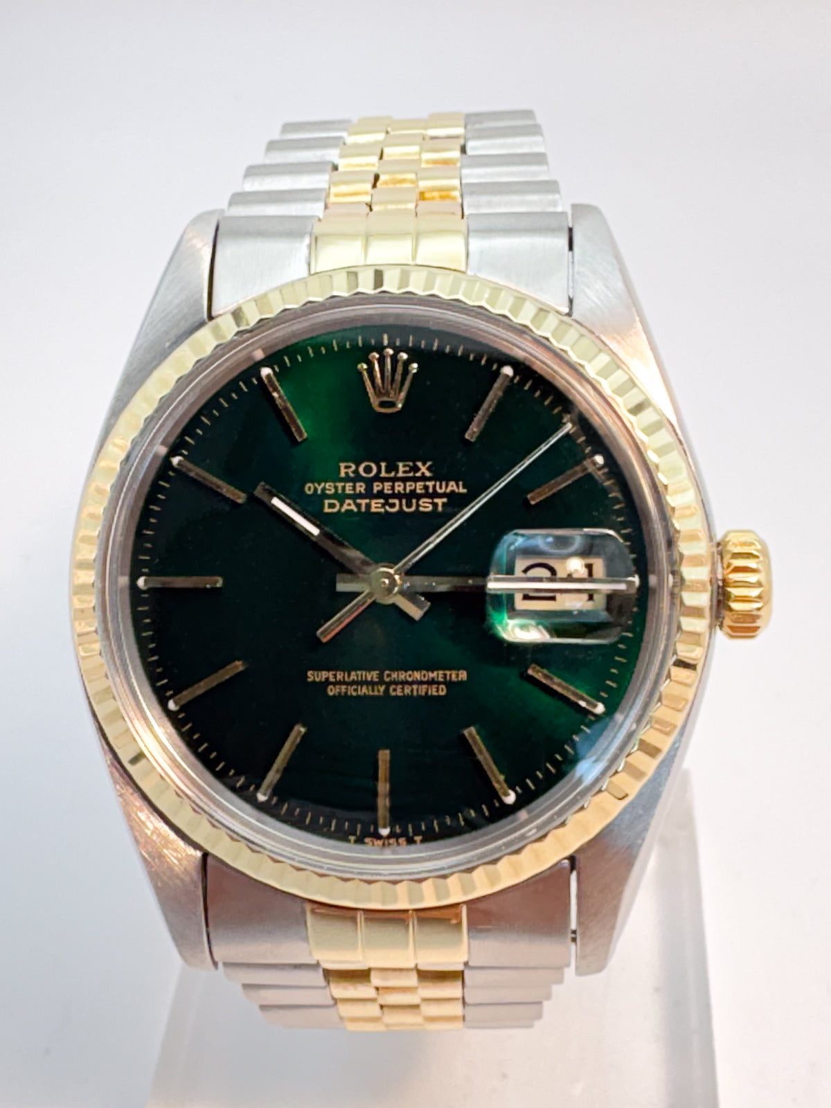 Rolex Datejust Custom Green Dial Ref. 16013