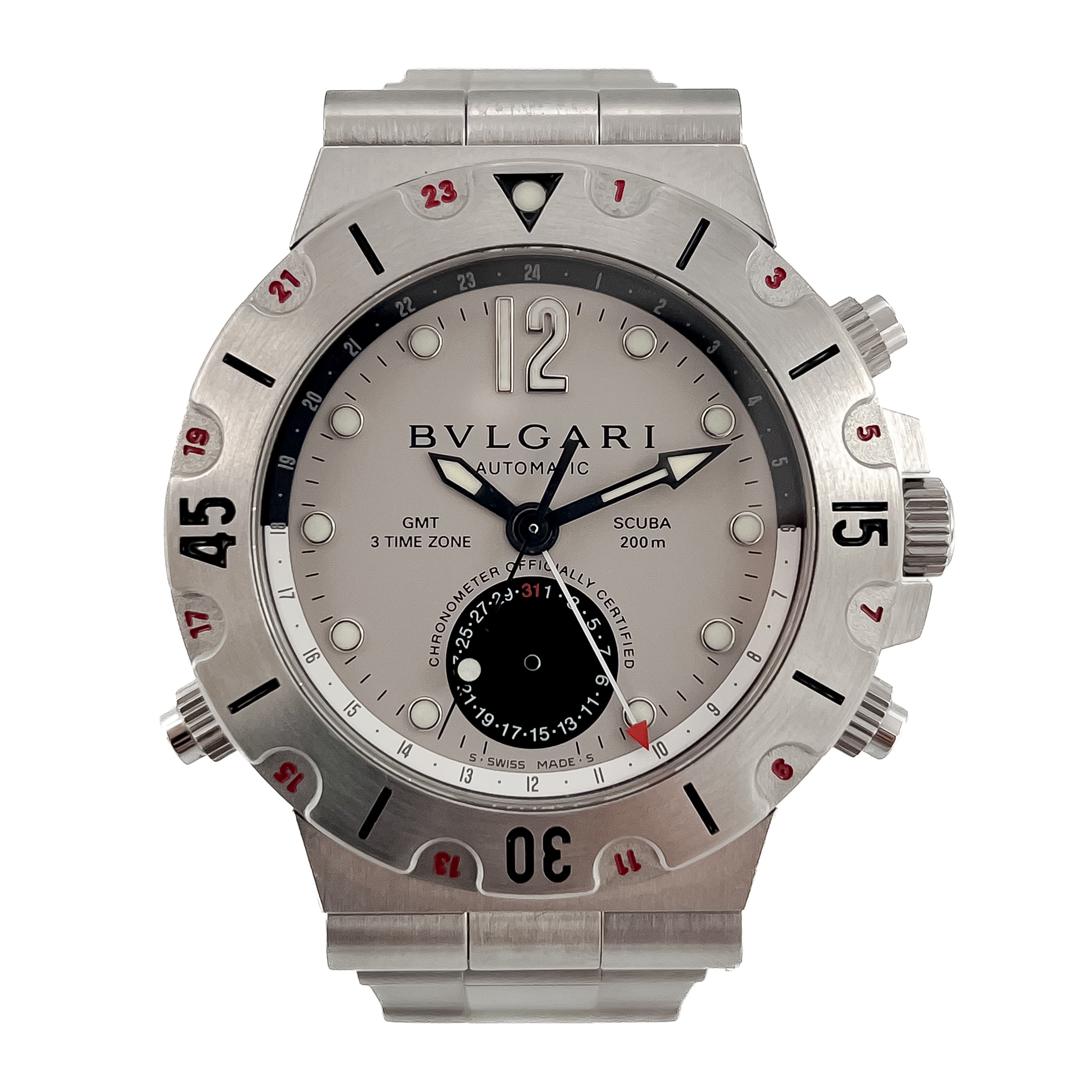 Bulgari Scuba 200m GMT Ref. SD 38 GMT