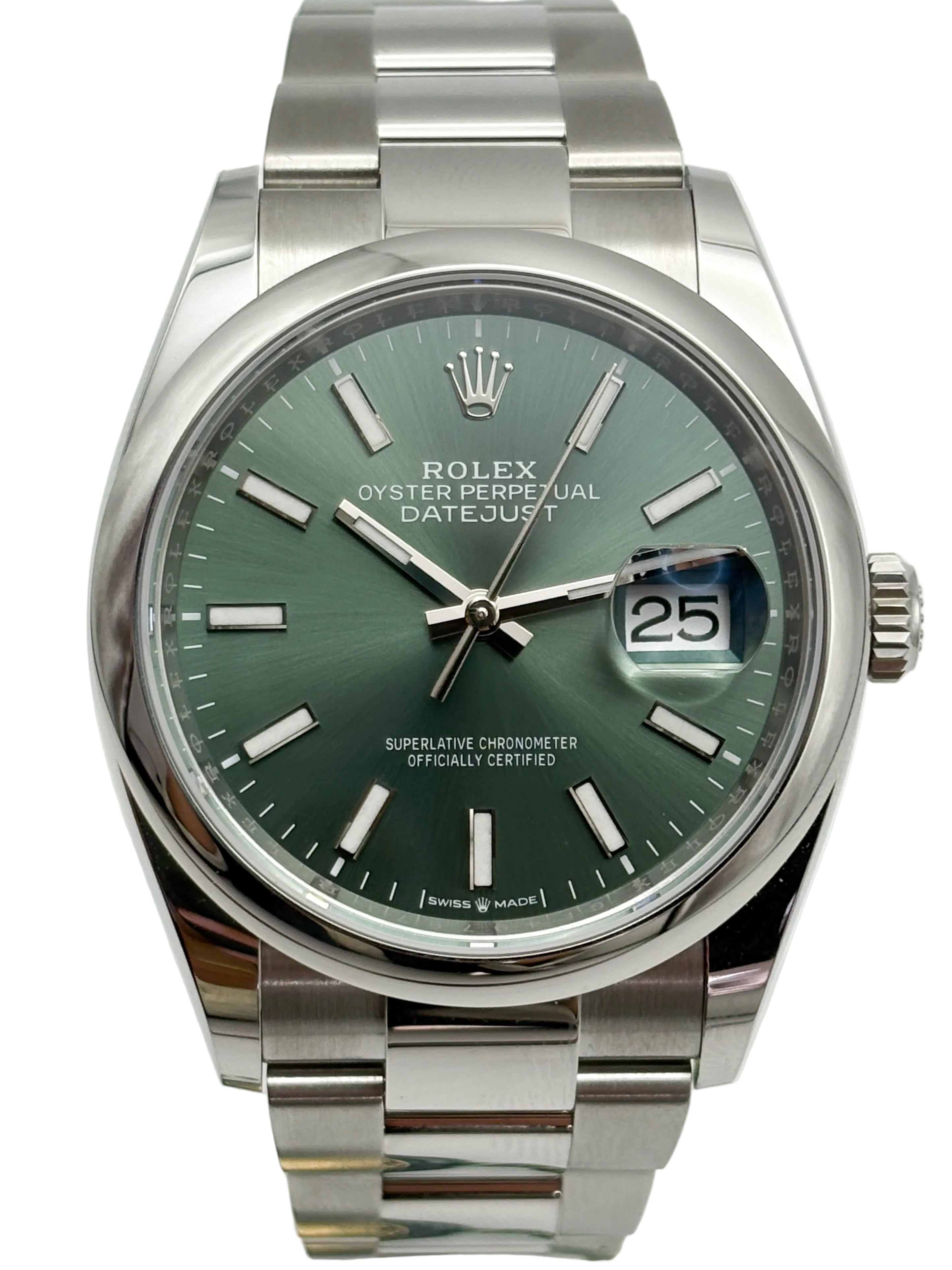 Rolex Datejust Green Dial Ref 126200