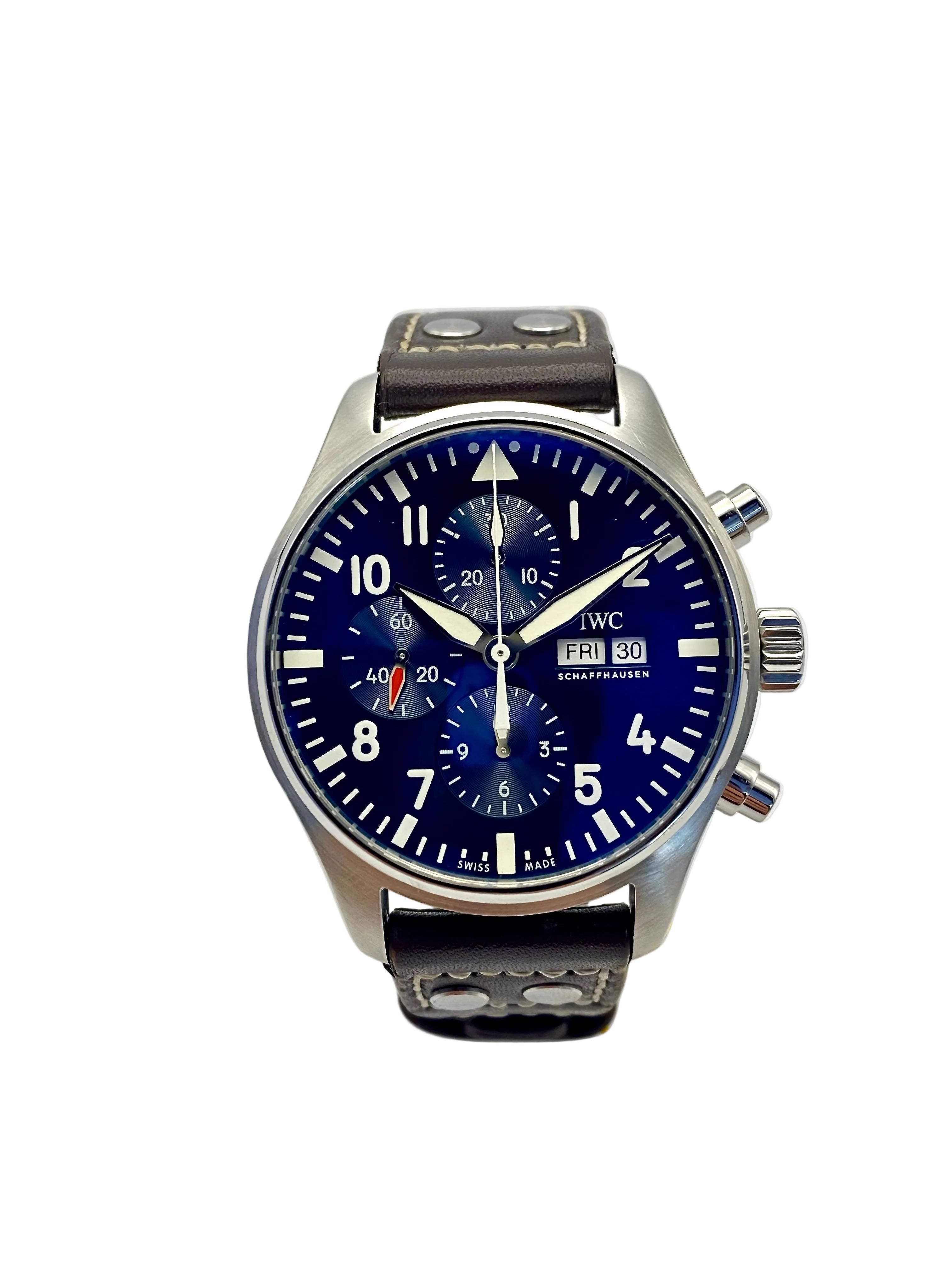 IWC Pilot Chronoraph Le Petit Prince Blue Dial Ref. 377714