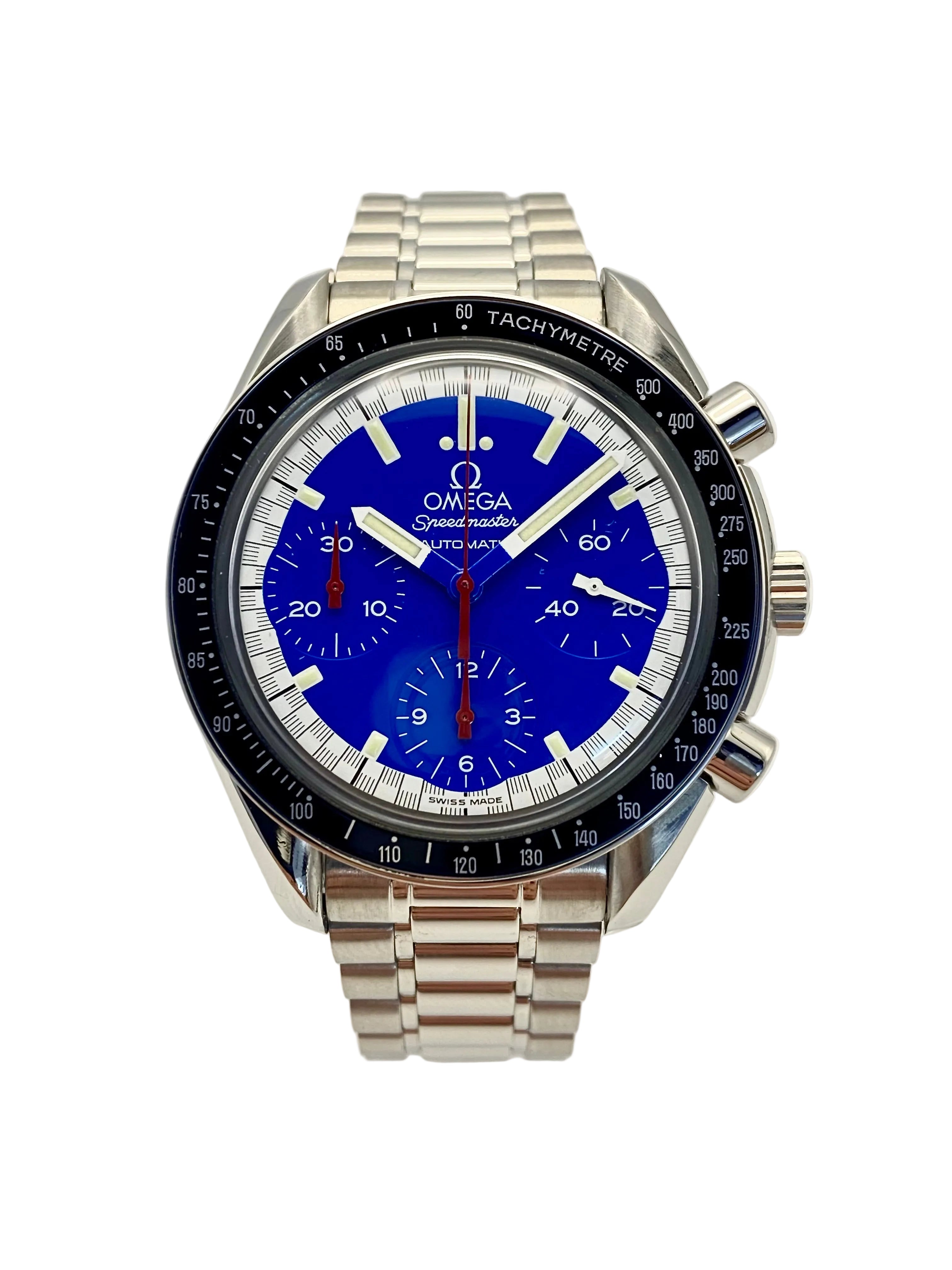 Omega Speedmaster Blue Dial Michael Schumacher Ref. 3510.81