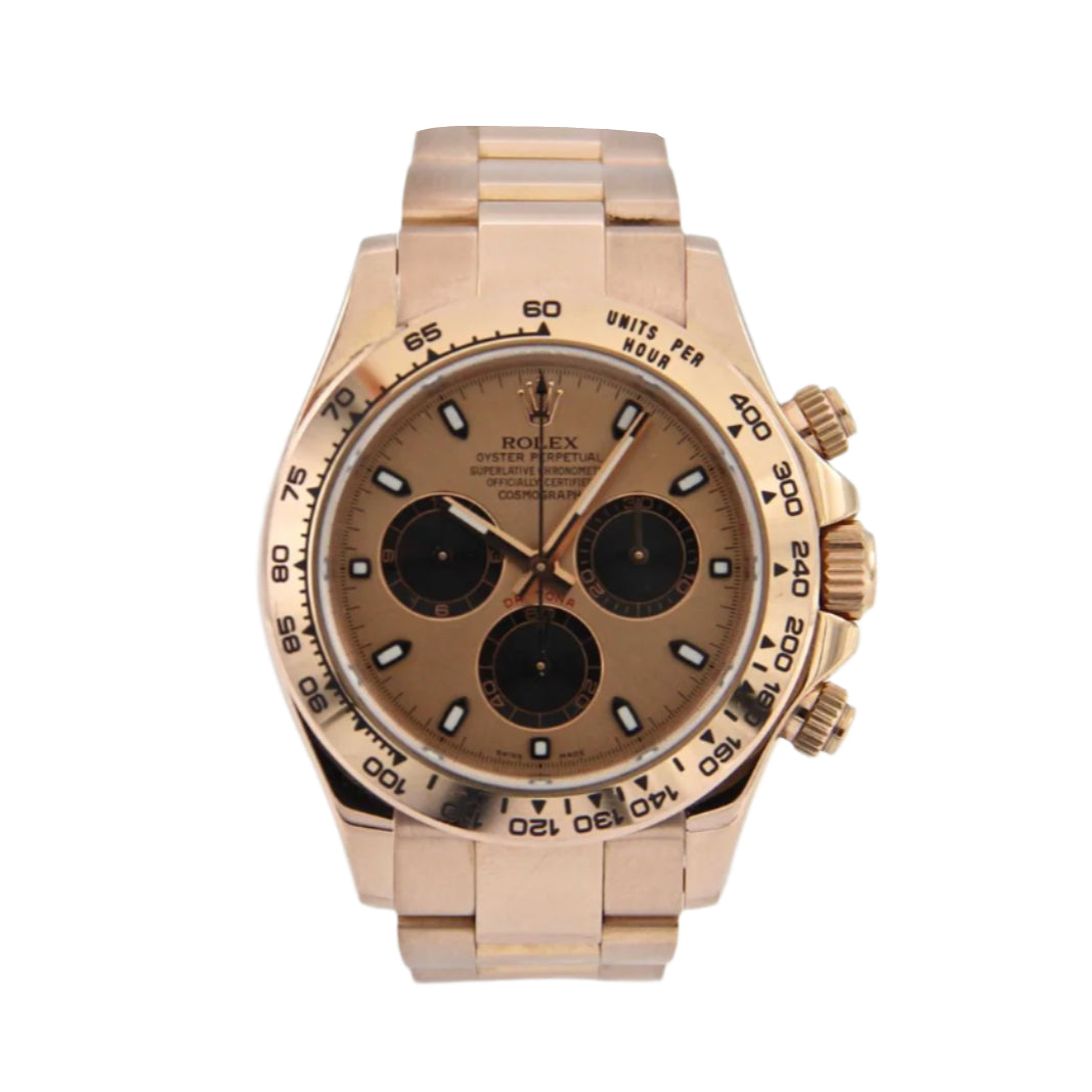 Rolex Daytona Rose Gold Ref. 116505 Box & Paper Top Conditions Just Service Year 2014