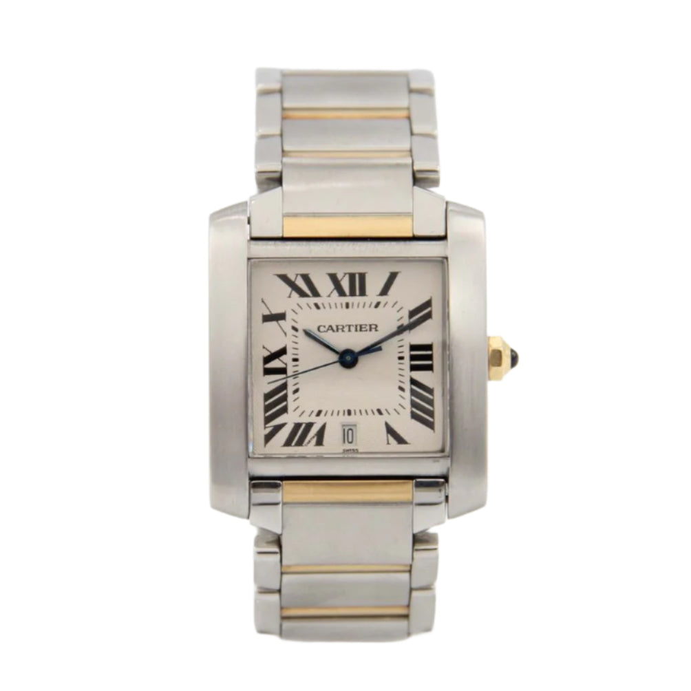 Cartier Tank Française Ref. 2302 Box & Paper Full Set - Just Service Top Conditions - Year 2010