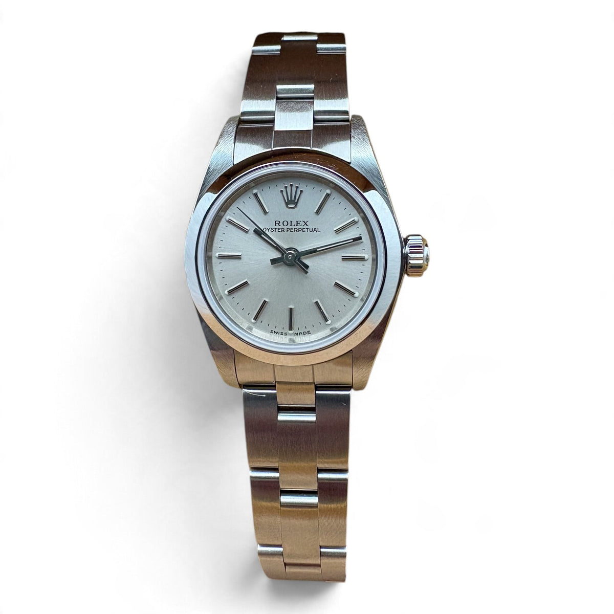 Rolex Oyster Perpetual 26 mm - Argentè Dial - Top Conditions - Ref. 76080